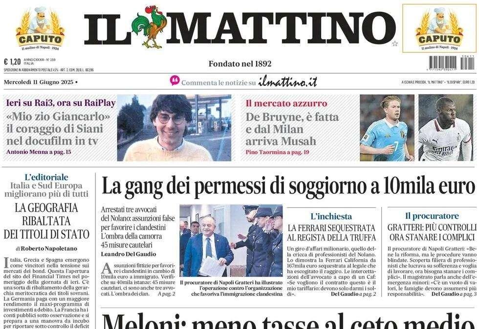 Il Mattino: "De Bruyne, è fatta e dal Milan arriva Musah"