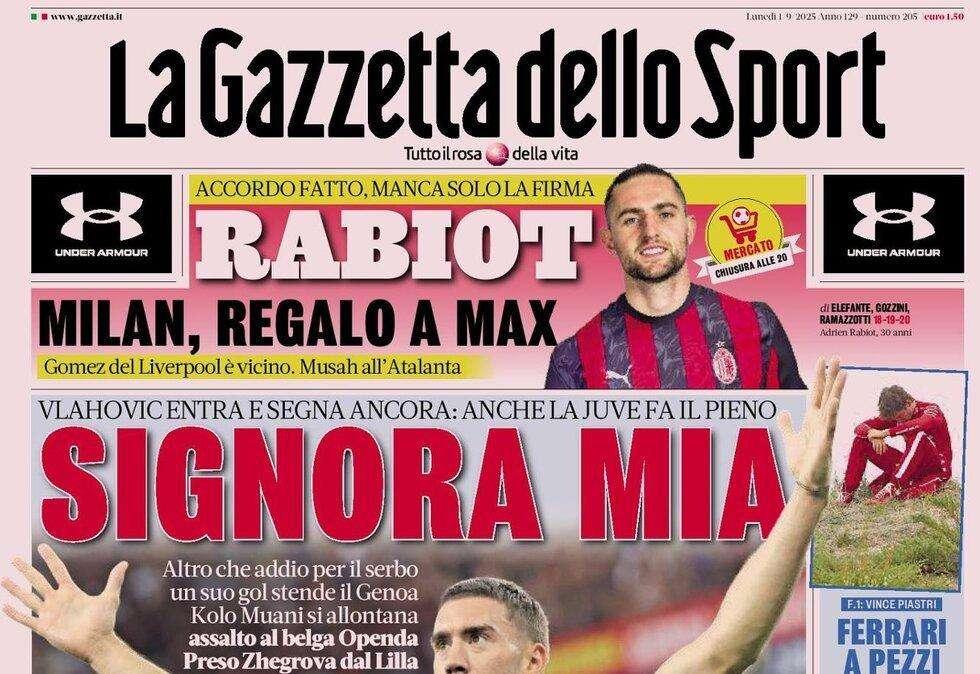 Gazzetta dello Sport: "Super Napoli, nove colpi messi a segno da ADL"