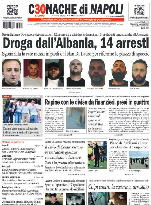 Cronache di Napoli: "Bivio Conte! Restare a scadenza o lasciare"