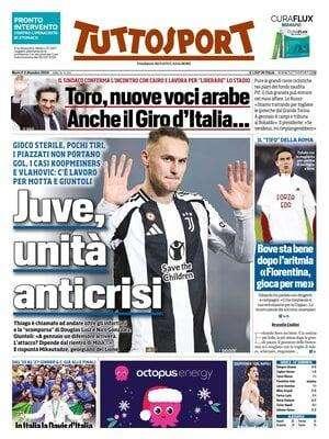 Tuttosport: "Juve, unità anticrisi. Toro, nuove voci arabe"