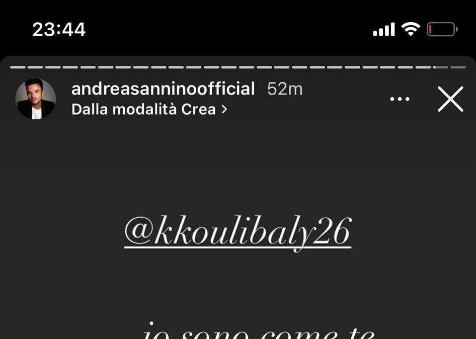 Il cantante Sannino a Koulibaly: "Io sono come te... non come loro che sono il nulla!"