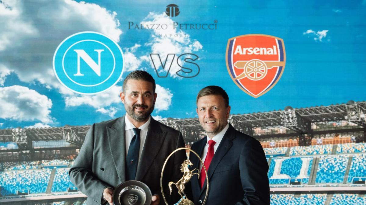 Pranzo Uefa con l'Arsenal prima della Champions: omaggio ai Gunners
