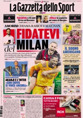 Amorim riparte da zero, Gazzetta dello Sport: "Fidatevi del Milan"