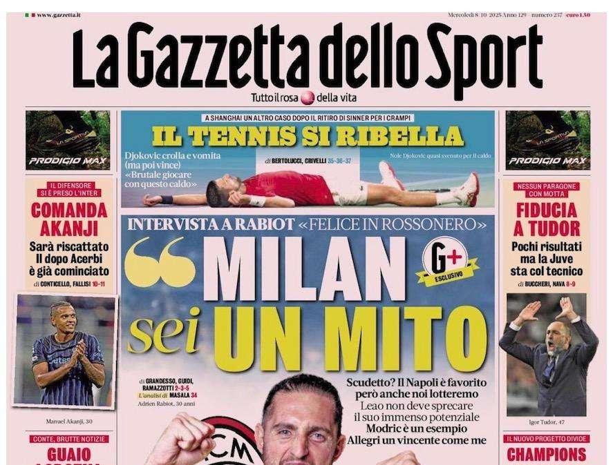 Gazzetta dello Sport: “Guaio Lobotka. Il Napoli lo perde tre settimane, l’Inter a rischio”