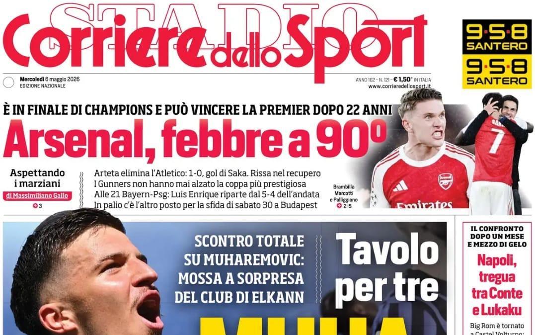 Conte-Lukaku, Corriere dello Sport: "La tregua"