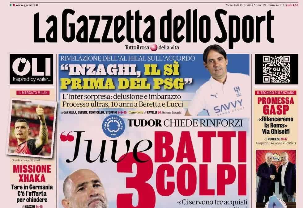 Gazzetta dello Sport: "Osimhen in cima alla lista Juve"