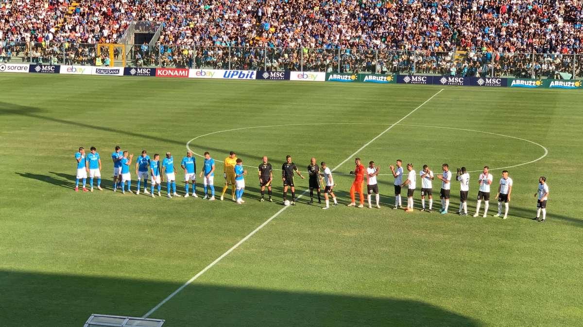 Non si sblocca il risultato nel primo tempo: dominio Napoli, ma senza palle gol nitide