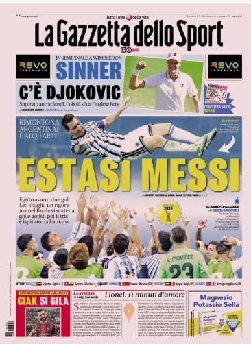 Mondiali 2026, La Gazzetta dello Sport: "Estati Messi"