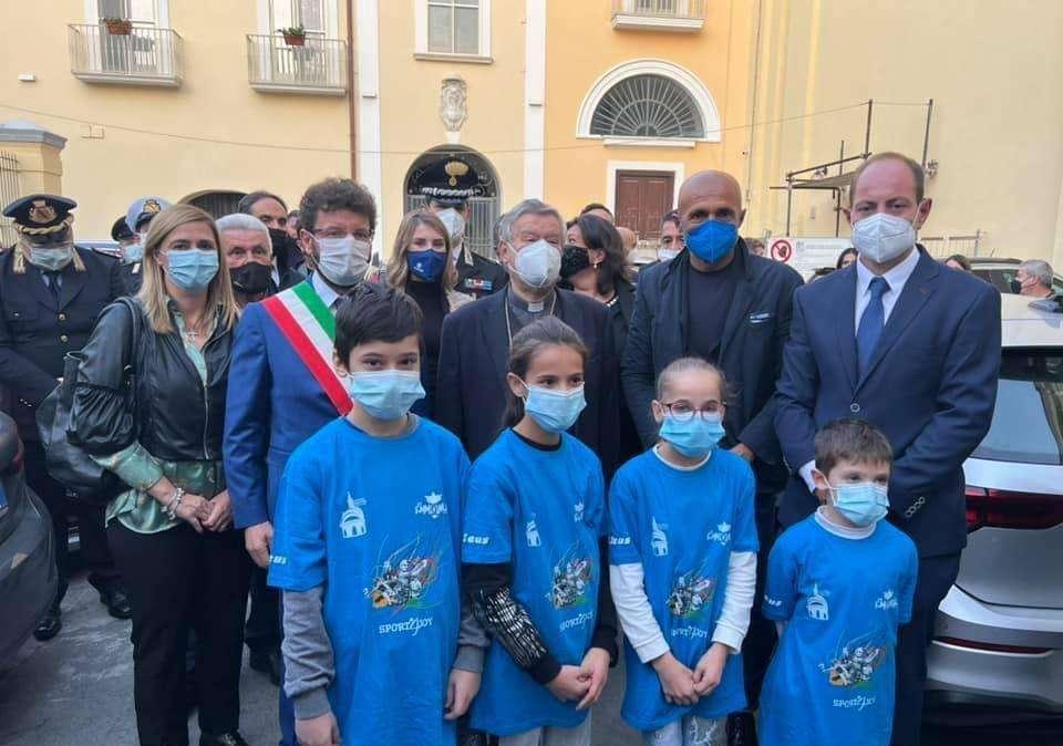 FOTO - Inaugurato nuovo centro sportivo ad Acerra: a sorpresa presente anche Spalletti 