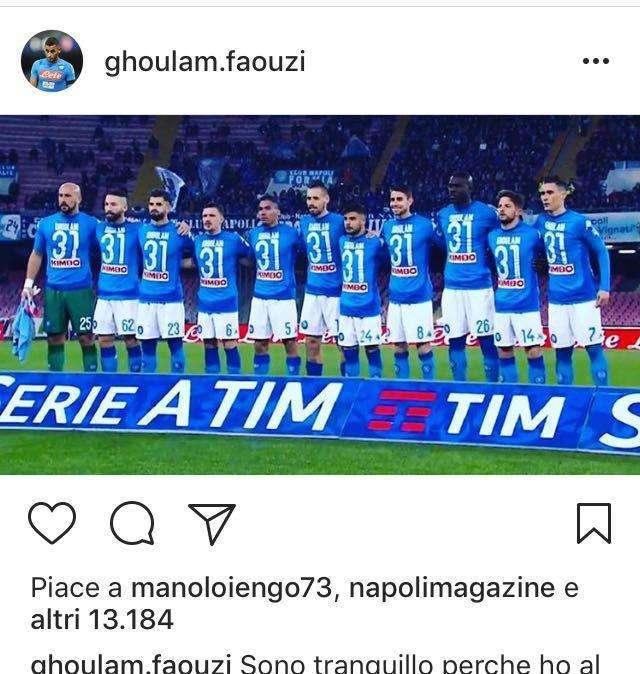 FOTO - Ghoulam: "Sono tranquillo, ho al mio fianco compagni straordinari e una città che mi dà forza"