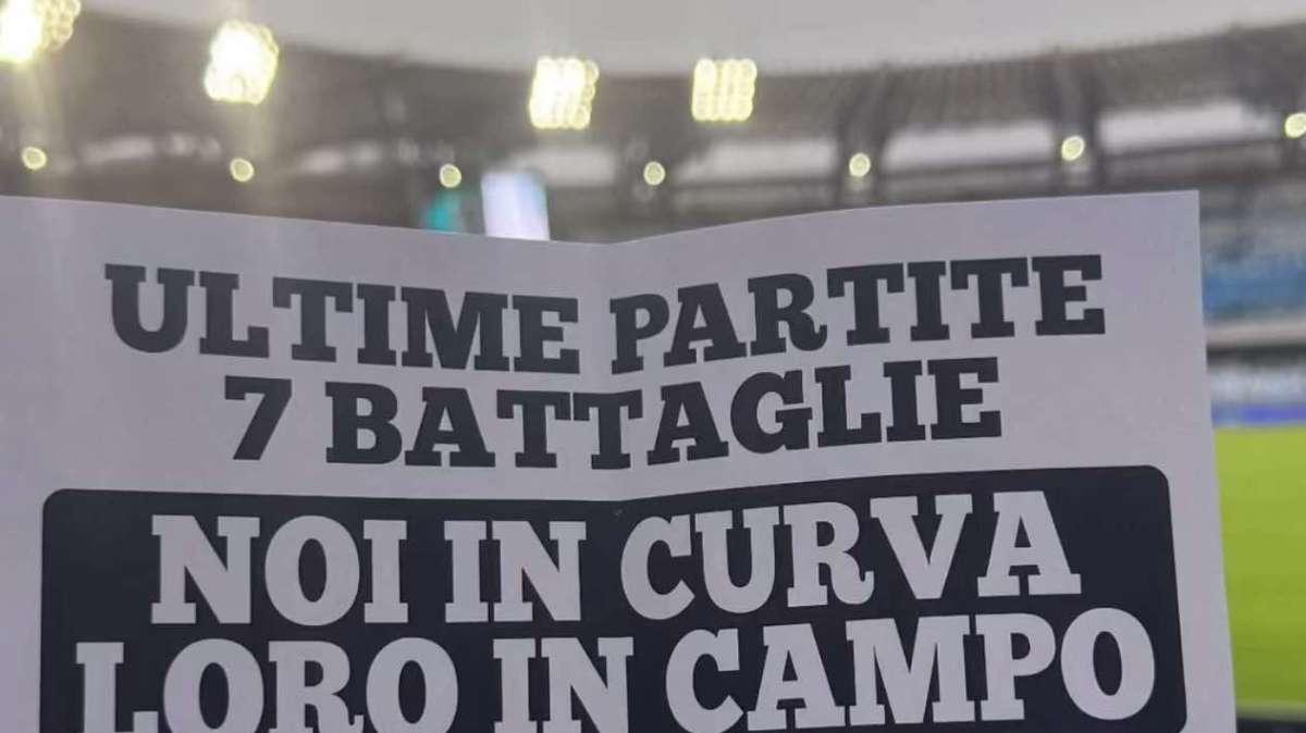 "Lottiamo fino alla fine!", il messaggio di Curva A e B prima di Napoli-Empoli