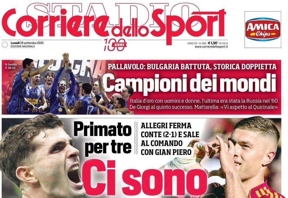 Corriere dello Sport: "Primato per tre. Ci sono anche Max e Gasp"
