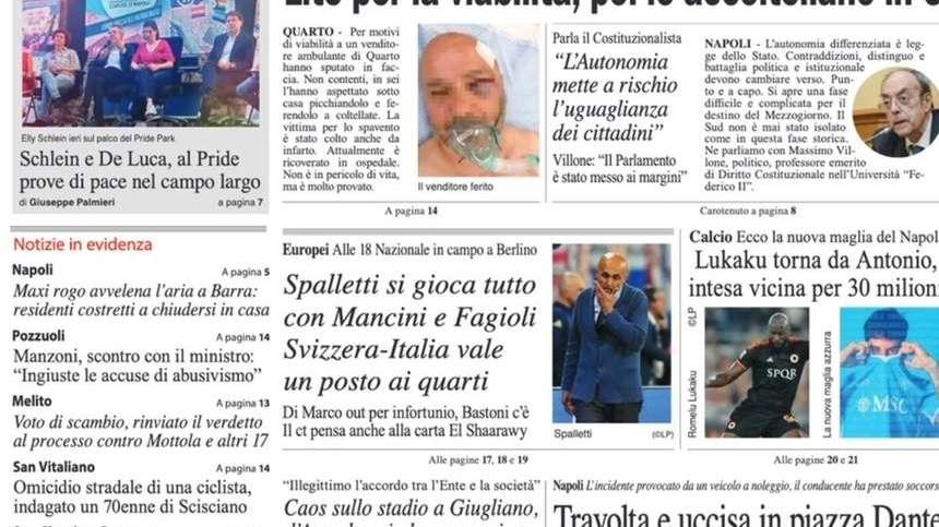 Cronache di Napoli: "Lukaku torna da Conte, intesa vicina col Chelsea"