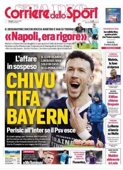 Corriere dello Sport: "Rocchi boccia arbitro e Var di Torino"