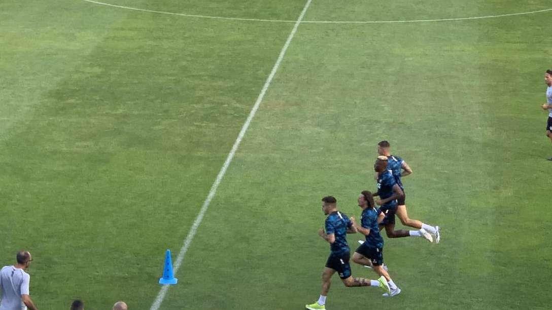 Castel di Sangro, day 5: Gaetano rientra. Osimhen per qualche minuto, Kvara stanco per le ripetute