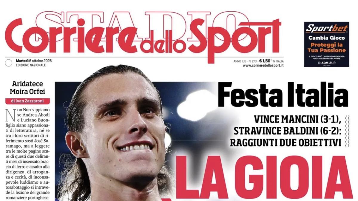 Il Napoli riparte con la carica di Aurelio: la prima del Corriere dello Sport-Stadio
