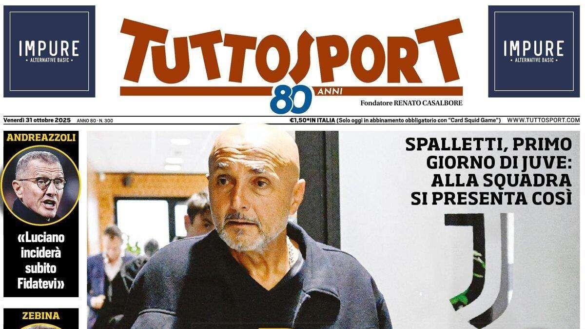 Spalletti alla Juve, Tuttosport: "Ragazzi, dipende da voi"