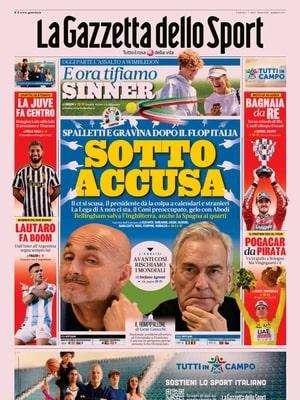 Gazzetta dopo il disastro europeo: "Spalleti e Gravina sotto accusa"