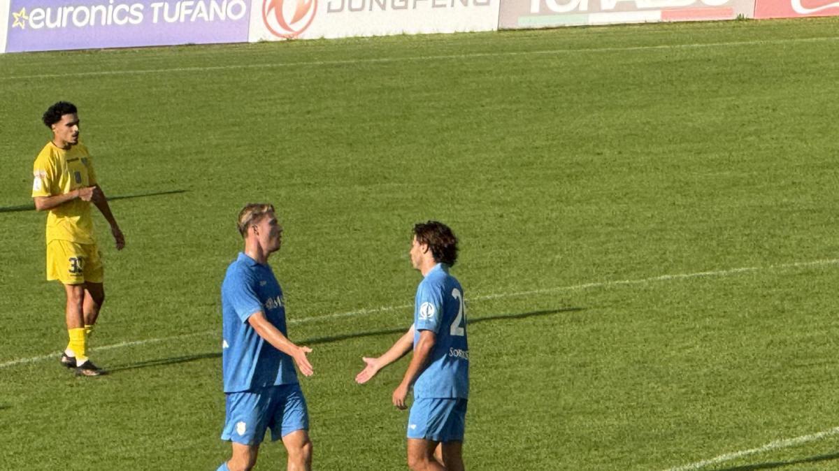 Il Napoli passa in vantaggio a metà primo tempo: assist di Vergara, gol di Hojlund