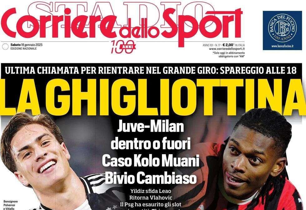 Corriere dello Sport: "La ghigliottina. Napoli, la spinta di 3500"