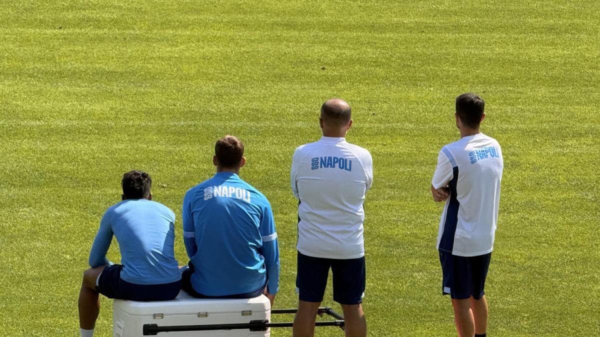 Dimaro, si rivedono Lucca ed Alisson: i due attaccanti spettatori dell'esercitazione dei compagni