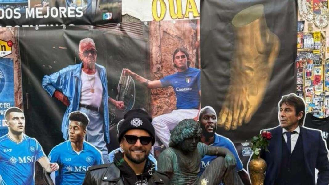 Insigne è a Napoli: visita al Murales di Maradona ai Quartieri Spagnoli