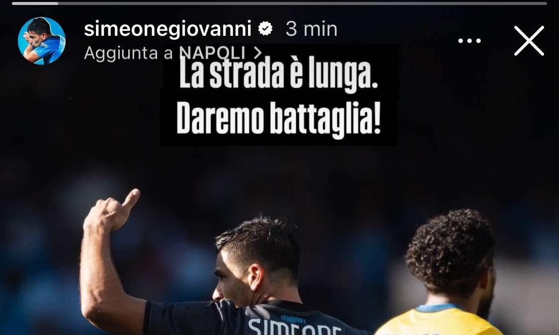 Simeone suona la carica: "La strada è lunga. Daremo battaglia!"