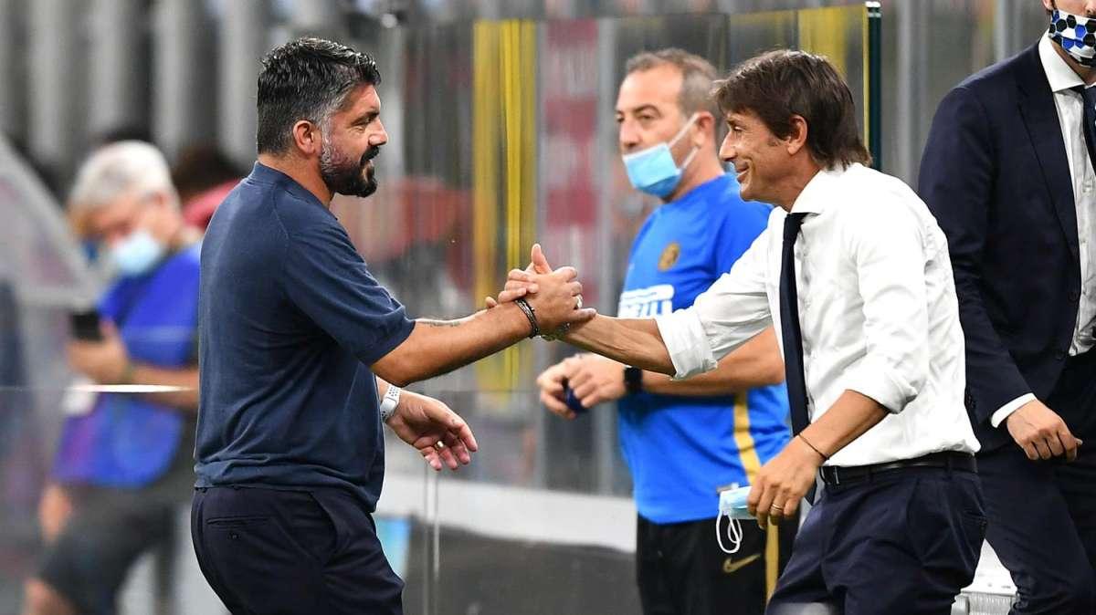 Napoli-Inter, gara numero 150 in Serie A: Gattuso sfida il tabù Conte