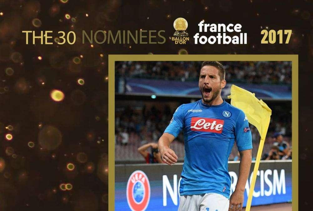 FOTO - Anche Mertens nei 30 finalisti per il Pallone d'oro: l'annuncio ufficiale di France Football