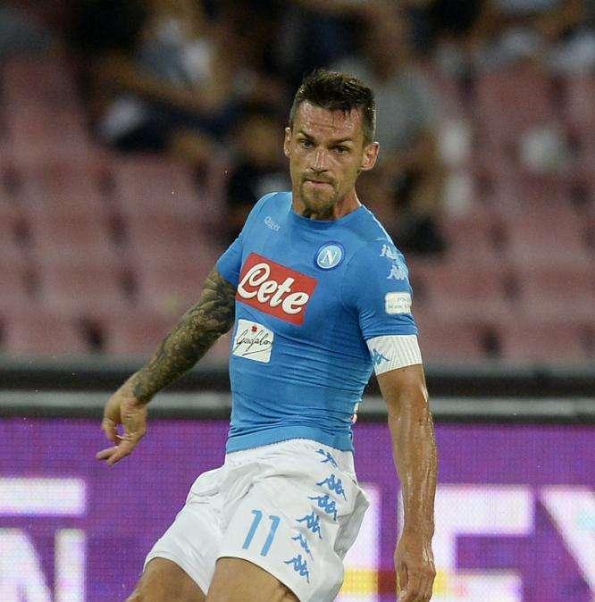 Al 66' il primo cambio di Sarri: Maggio subentra ad uno stanchissimo Mario Rui