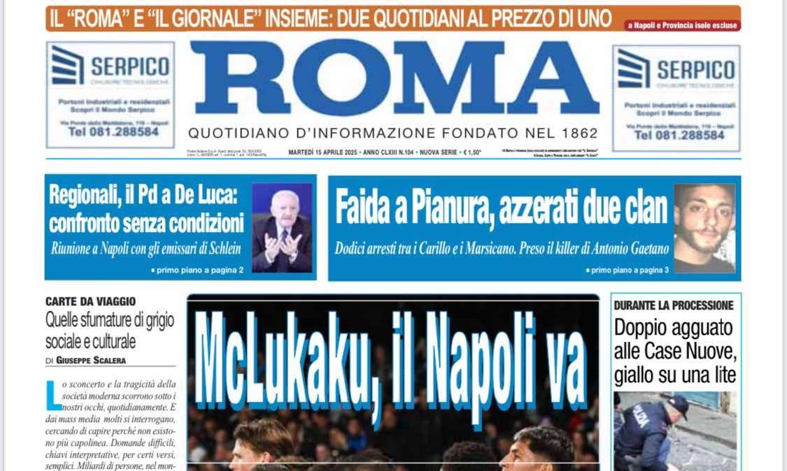 Il Roma: "McLukaku, il Napoli va"