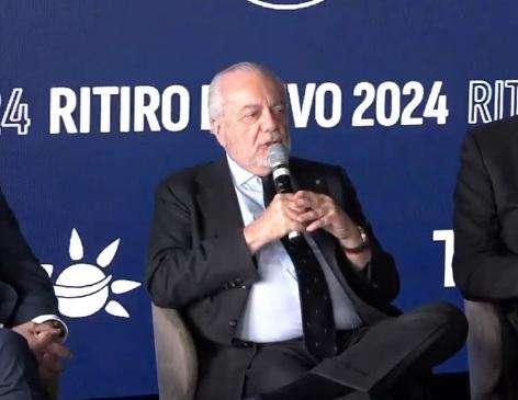 Conferenza ritiri, ADL: "Conte? Ne parlate voi! Sarà ricostruzione totale, ma saremo fortissimi! Napoli in calo da marzo. Su ds, Kvara, Tudor e Stadio..."