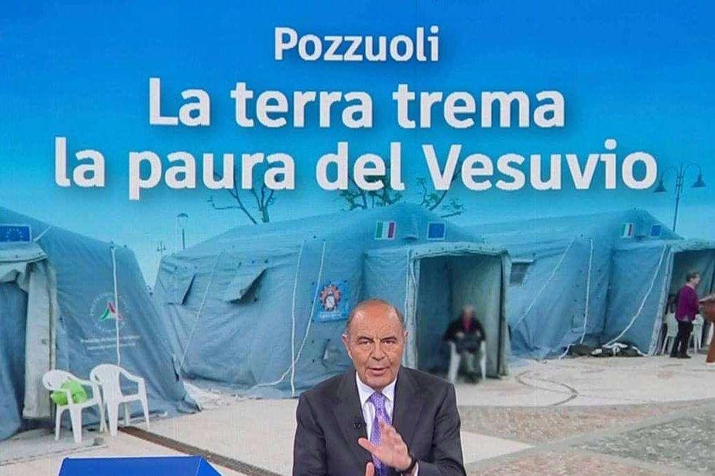 Che gaffe a Porta a Porta: confusi i Campi Flegrei con il Vesuvio