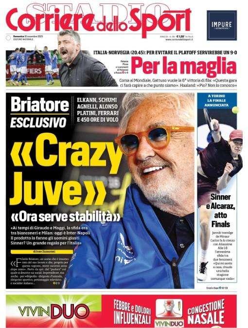 Corriere dello Sport in taglio alto sulla Nazionale: "Per la maglia"