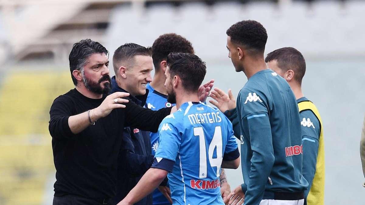 Napoli secondo e a +6 rispetto a quello di Gattuso: che differenza con Spalletti