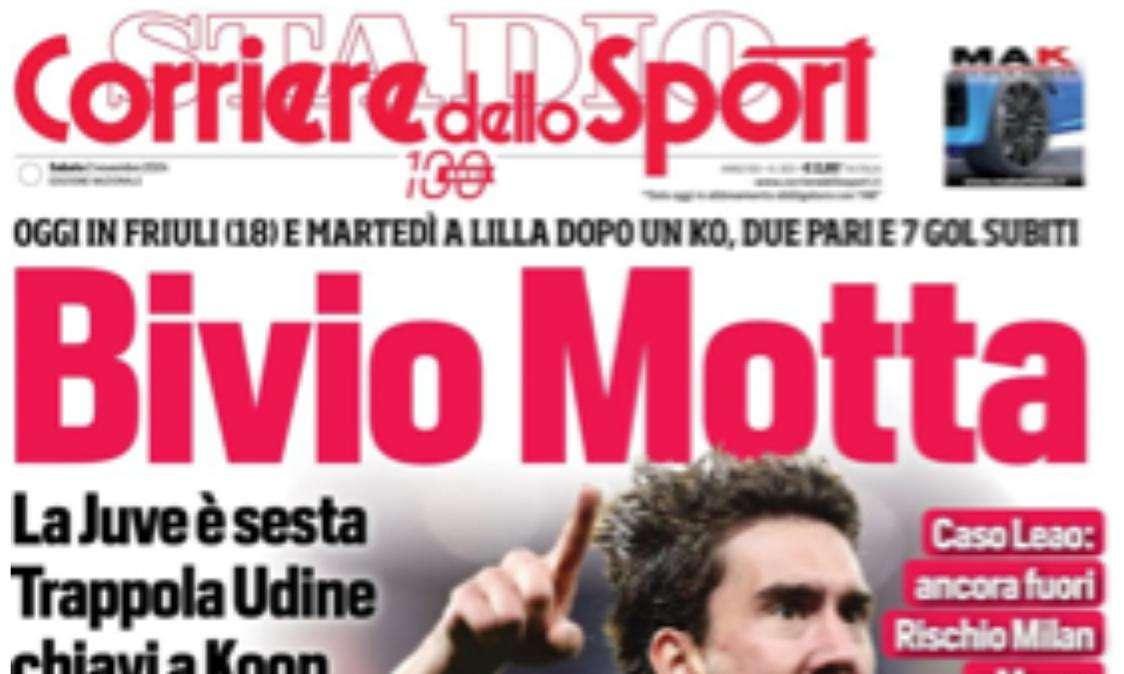 Corriere dello Sport: "Bivio Motta. Conte: quali miracoli"