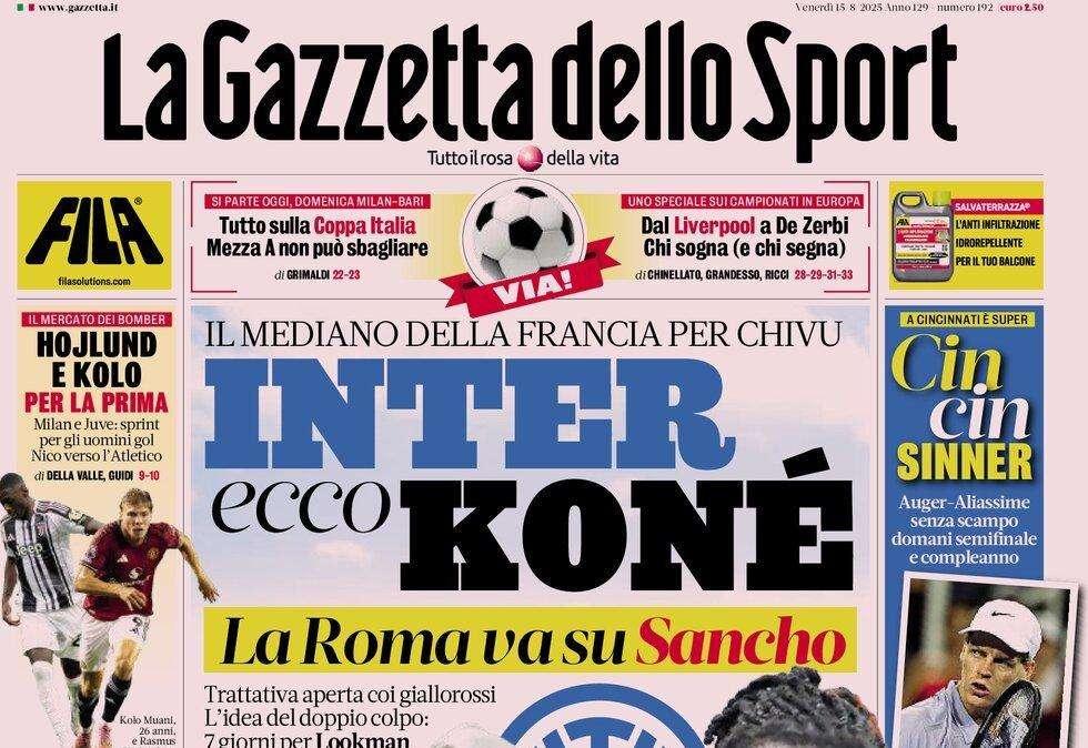 La Gazzetta dello Sport: "Napoli, ansia Lukaku. Rischia di non esserci per il campionato"