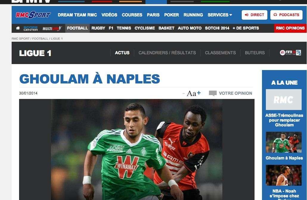 RMC Sport: è fatta per Ghoulam al Napoli, ecco cifre e dettagli. Oggi le visite mediche