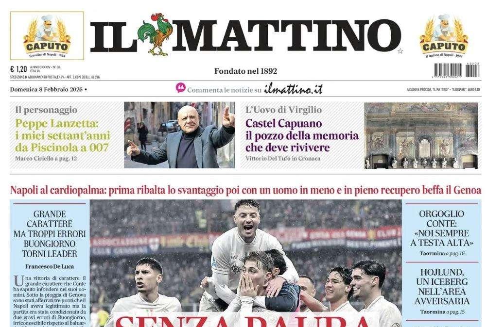 Il Mattino: "Senza paura"