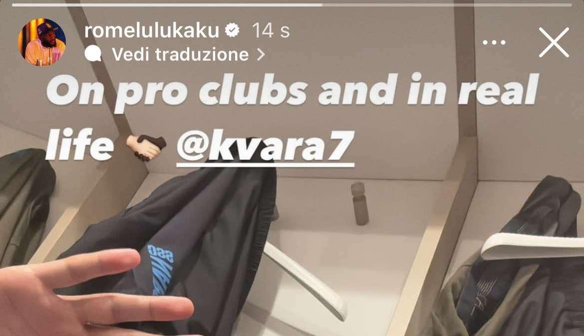 Lukaku e Kvara esultano nello spogliatoio: la battuta di Big Rom
