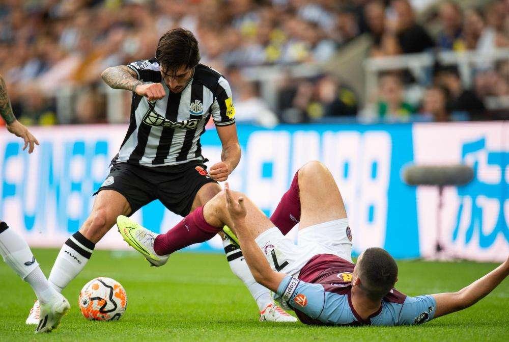 Super-Newcastle (quarta fascia in Champions): 5-1 all'Aston Villa e primo gol di Tonali in 6'