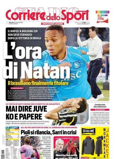 PRIMA PAGINA - Cds Campania: “L’ora di Natan”