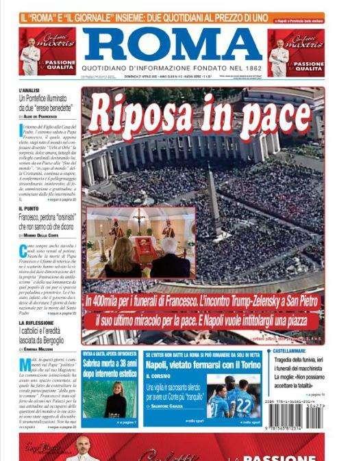 Il Roma: "Napoli, vietato fermarsi con il Torino"