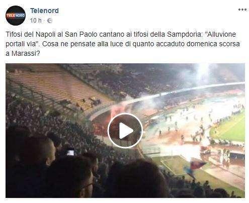 VIDEO - Fake news da Genova: "Insulti dei napoletani ai doriani!". Ma in campo c'era la Roma: le immagini