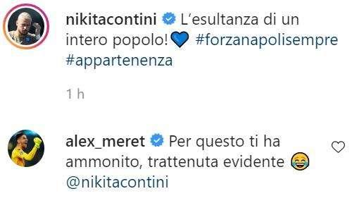 Meret scherza con Contini: "Trattenuta evidente, per questo ti ha ammonito"