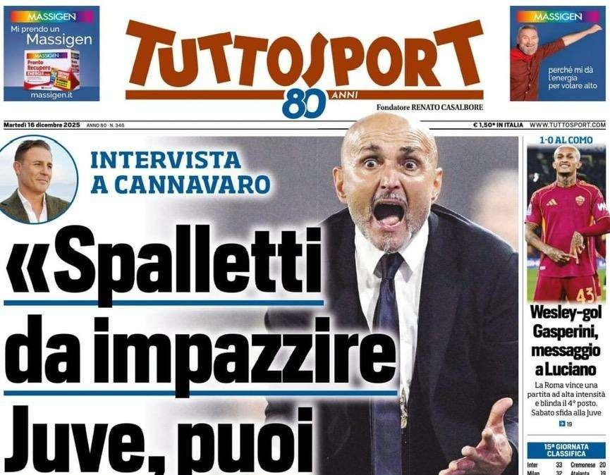 Tuttosport: "Sorriso Conte. Napoli a Riyad con Lukaku"