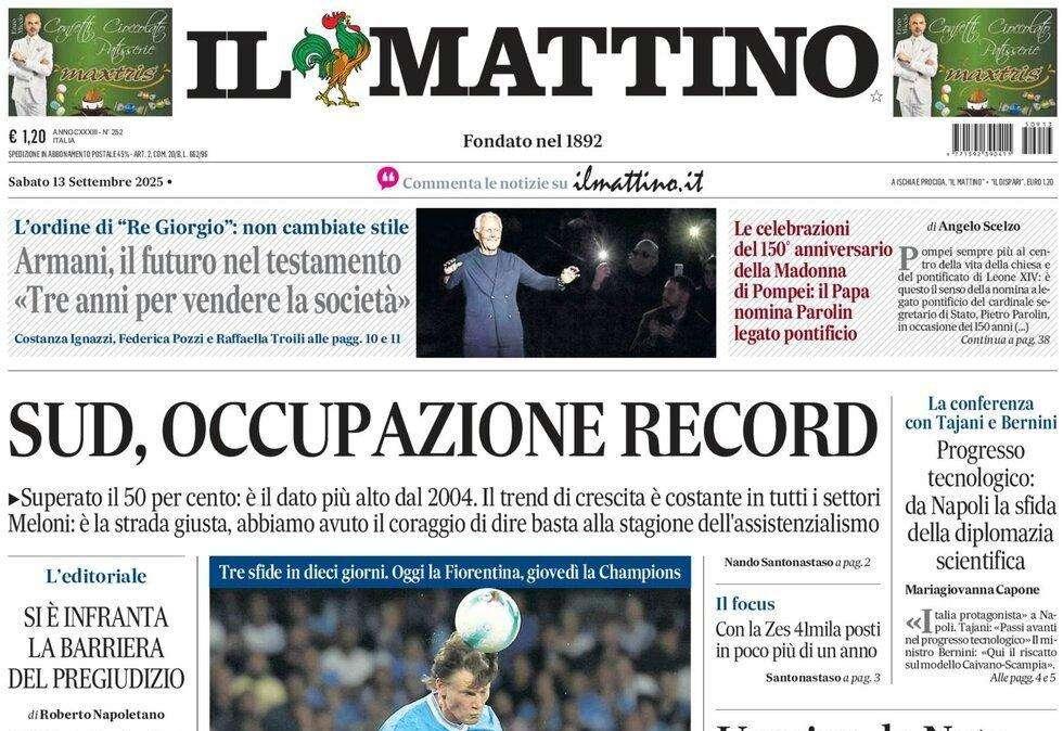 Il Mattino: “E’ l’ora della verità” 