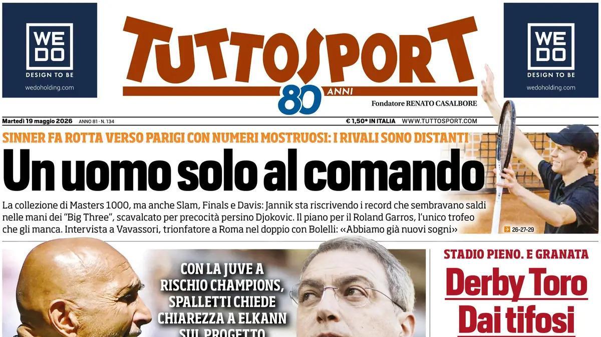Spalletti-Juve, Tuttosport: "Lucio-Comolli, resa dei conti"