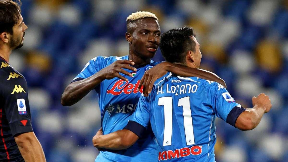 Sblocca Osimhen, poi Dries e Insigne non la chiudono: Napoli sull'1-0 al 45'
