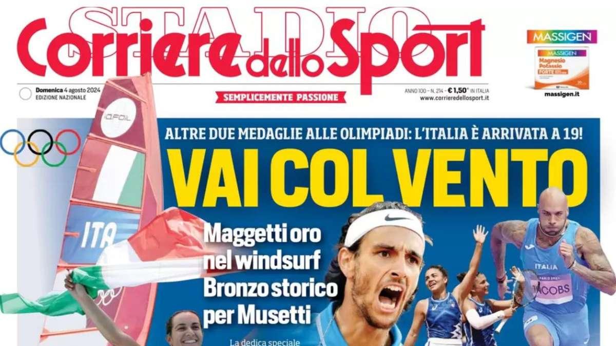 Corriere dello Sport: "Il Napoli perde. Juventus, sparito Chiesa"